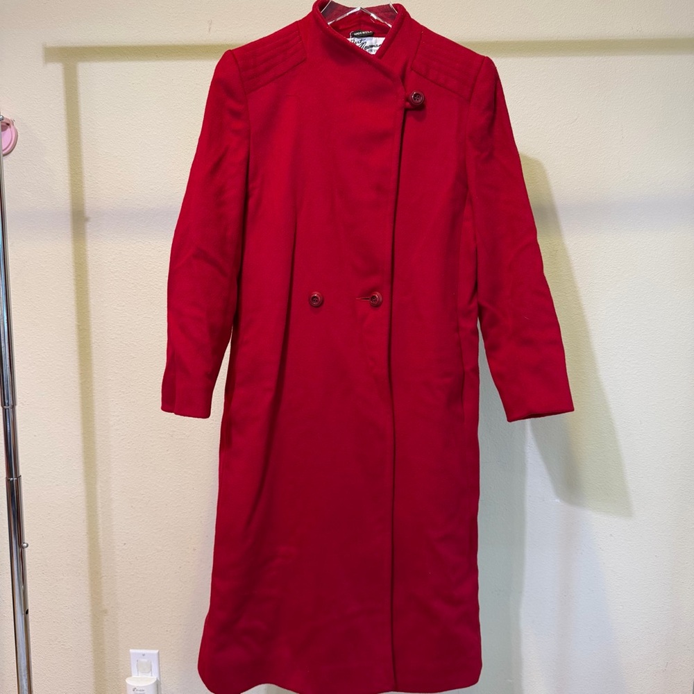 Elegant Red Women's Coat